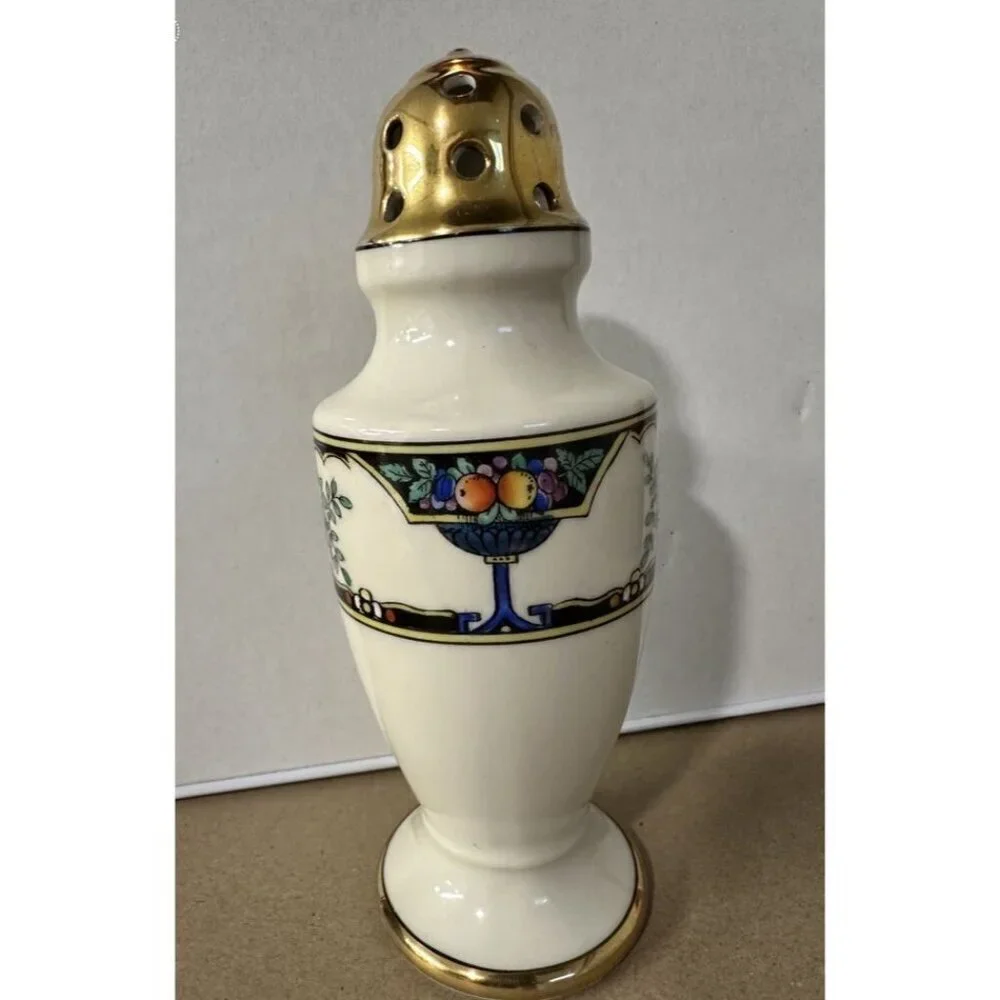 Vintage Noritake Sugar Shaker Colorful Fruit Design Made in Japan